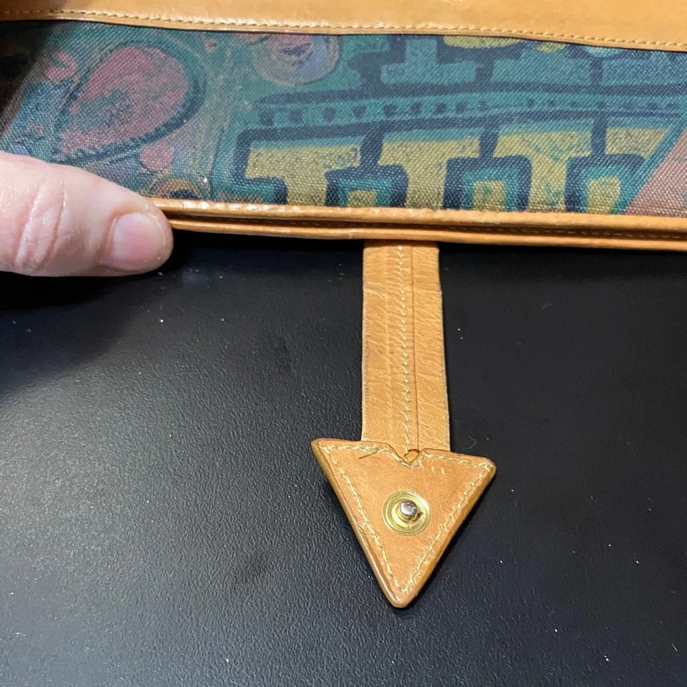 Vintage Vincent Van Gogh Tan and Multicolor Wallet